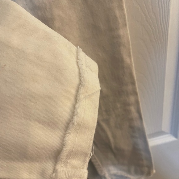 Lucky Brand Distressed Cropped Denim Jeans White Girl's Size‎ 10 - Picture 3 of 5